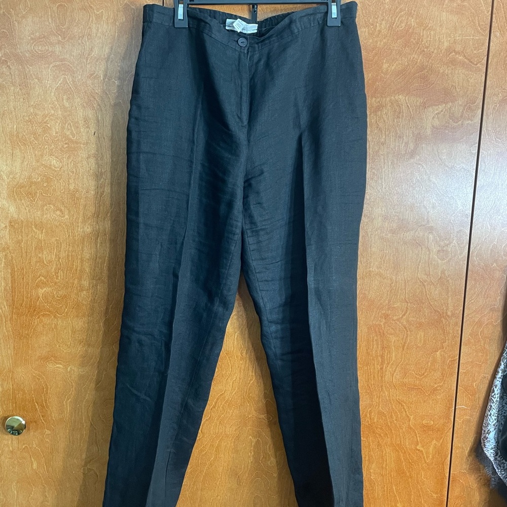 JM Collection women’s  black linen Pants